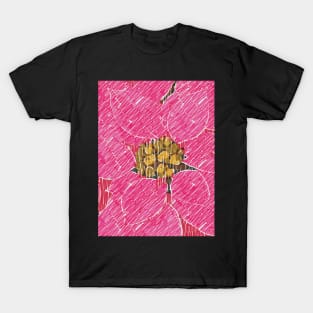 pink poinsettia flower T-Shirt